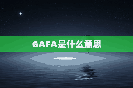 GAFA是什么意思(嘎发是什么意思)